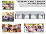 8 x 4m Galvanised Party Tent, Marquee Gazebo with Sides, Eight Windows and Double Doors, for T3398P320043