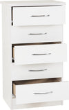 ZNTS Nevada 5 Drawer Narrow Chest 100-102-108