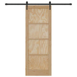 Sliding Door Other ORKDAL Natural and black 78 x 211 cm 3333724