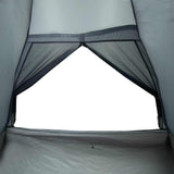 Camping Tent Dome 4-Person Grey and Orange Waterproof 94764