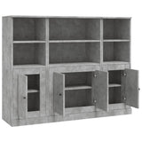 Highboards 3 pcs Concrete Grey Engineered Wood 3185307