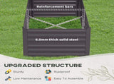 Raised Beds for Garden, Galvanised Steel Outdoor Planters with Multi-reinforced Rods, 180 x 90 x 59 T3398P322096