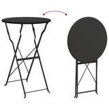 Folding Bistro Set 3 pcs Anthracite Steel 42002972