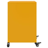 ZNTS Bedside Cabinets 2 pcs Mustard Yellow 36x39x59 cm Steel 846723