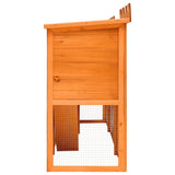 Outdoor Large Rabbit Hutch House Pet Cage Double House 170174