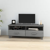TV Cabinet HAMAR Dark Grey 106x40x40 cm Solid Wood Pine 340470