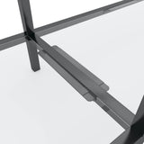 Console Table Transparent 140x35x75.5 cm Tempered Glass 331694