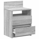 Bedside Cabinets 2 pcs with 2 Drawers Grey Sonoma 40x33x60 cm 858571
