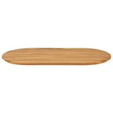 Table Top 110 x 55 x 3.5 cm Oval Solid Teak Wood Natural 42033163