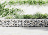 Gabion Wall with Covers Galvanised Steel 300x50x50 cm 143591