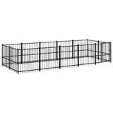 Outdoor Dog Kennel Steel 9.38 m 3124601