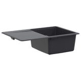Kitchen Sink Single Basin Granite 67 x 46 x 19 cm Graphite 42053761