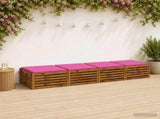 4-Piece Seat Cushions SOEST 4 pcs 100% Polyester Pink 944982