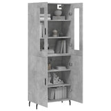 Highboard Concrete Grey 69,5x34x180 cm Engineered Wood 3198229