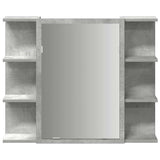 3 Piece Bathroom Furniture Set Concrete Grey Engineered Wood 3324855