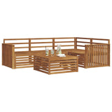 Outdoor Sofa Set 5 pcs Natural Solid Acacia Wood 3373414