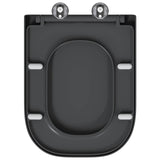 Toilet Seat Anthracite 47.5 x 35 x 3.6 cm Duroplast 42002358
