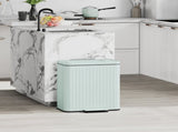 Dual Kitchen Bin, 2 x 20L Double Bin for Recycling and Waste, Fingerprint-proof Pedal Bin with T3398P343238