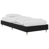 Bed Frame Black Oak 80 x 200 cm Engineered Wood 8009055