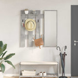 Wall-Mounted Coat Rack Concrete Grey 100 x 10 x 100 cm 874510
