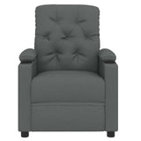 Recliner Chair Dark Grey Fabric 352412