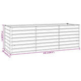 Garden Raised Bed Rusty 240x80x77 cm Corten Steel 151961