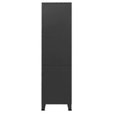 Industrial Wardrobe Black 90x50x180 cm Metal 339613