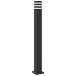 ZNTS Outdoor Floor Lamp with Sensor Black 110 cm Aluminium 4006403