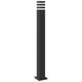 Outdoor Floor Lamp Black 110 cm Aluminium 4006397