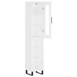 Highboard White 34.5x34x180 cm Engineered Wood 3199385