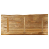 Table Top Live Edge 140x60x3.8 cm Solid Wood Rough Mango 370697