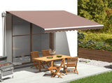 Replacement Fabric for Awning Brown 4x3.5 m 311978