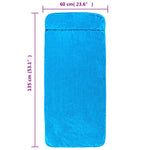 Beach Towels 6 pcs Turquoise 60x135 cm Fabric 400 GSM 3157061