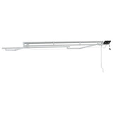 Manual Awning Frame with LEDs White 3.5 x 2 m Aluminium 42024796
