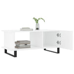 ZNTS Coffee Table High Gloss White 90x50x40 cm Engineered Wood 829510