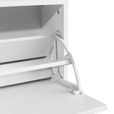 243050 Shoe Storage Bench White 80x24x45 cm