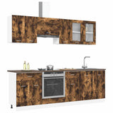Kitchen Cabinet Set Lyon 8 pcs Smoked oak Engineered Wood 3388348
