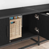 TV Units 2 pcs Black Oak 210 x 35 x 41 cm Engineered wood 3402502