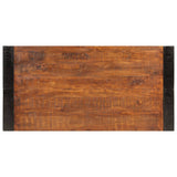 Dining Table Honey Brown 120x60x76 cm Solid Wood Mango 356292