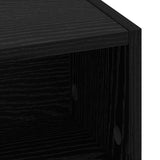 Desk with Storage Black Oak 80 x 50 x 91 cm 8008020