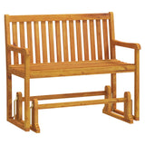 Swing Bench Brown Solid acacia wood 110 cm Swing Bench 316608