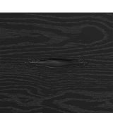 Sideboard Black Oak 69.5 x 34 x 90 cm Engineered Wood and Iron 881497