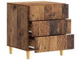 Bedside Table Old Wood 43 x 39.5 x 66.5 cm Engineered Wood 895023