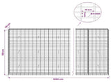 Gabion with 5 mm Wire and 5x10 cm Mesh 1050x30x150 cm 3464679