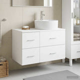 Bathroom Furniture Set 2 pcs White Engineered Wood 3403984