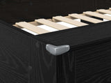 Bunk Bed for Kids Black Oak 100 x 200 cm Engineered wood 3410500
