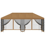 6 x 3 m Beige Polyester and Steel 190 3375994