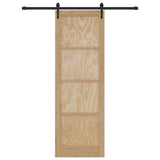 Sliding Door Other ORKDAL Natural and black 78 x 232 cm 3333670