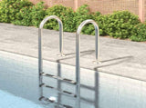 Pool Ladder 54x38x158 cm 304 Stainless Steel 93452
