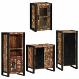 Bathroom Furniture Set 4 pcs Multicolour Solid Reclaimed Wood 3305689
